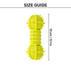 TLC Spiky Dumbbell Squeaky Chew Toy For Dog - Green - Heads Up For Tails