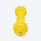 TLC Spiky Dumbbell Squeaky Chew Toy For Dog - Yellow