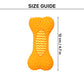 TLC Dotted Textured Dumbbell Squeaky Chew Toy For Dog - Orange