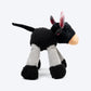 HUFT Bull Long-Legs Plush Toy For Dog - Black & Grey