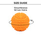 TLC Dotted Textured Ball Squeaky Chew Toy For Dog - Orange