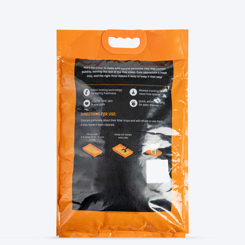 HUFT Cat Litter (Natural & Clumping) - Unscented - 5 kg - Heads Up For Tails