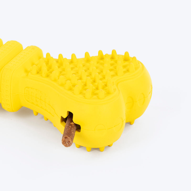HUFT Bone-To-Play Chew Toy For Dog - Yellow