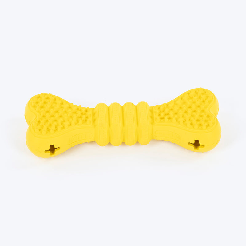 HUFT Bone-To-Play Chew Toy For Dog - Yellow
