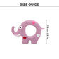 TLC Elephant Ring Squeaky Chew Toy For Dog - Purple