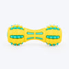 HUFT Spikey Dumbbell Chew Toy For Dog - Yellow & Turquoise