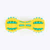 HUFT Spikey Dumbbell Chew Toy For Dog - Yellow & Turquoise