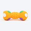 TLC Spiral Dumbbell Squeaky Chew Toy For Dog - Orange - Heads Up For Tails