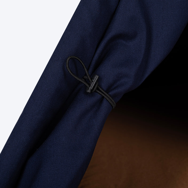HUFT Personalised Teepee Tent For Dogs and Cats - Navy & Brown - Heads Up For Tails