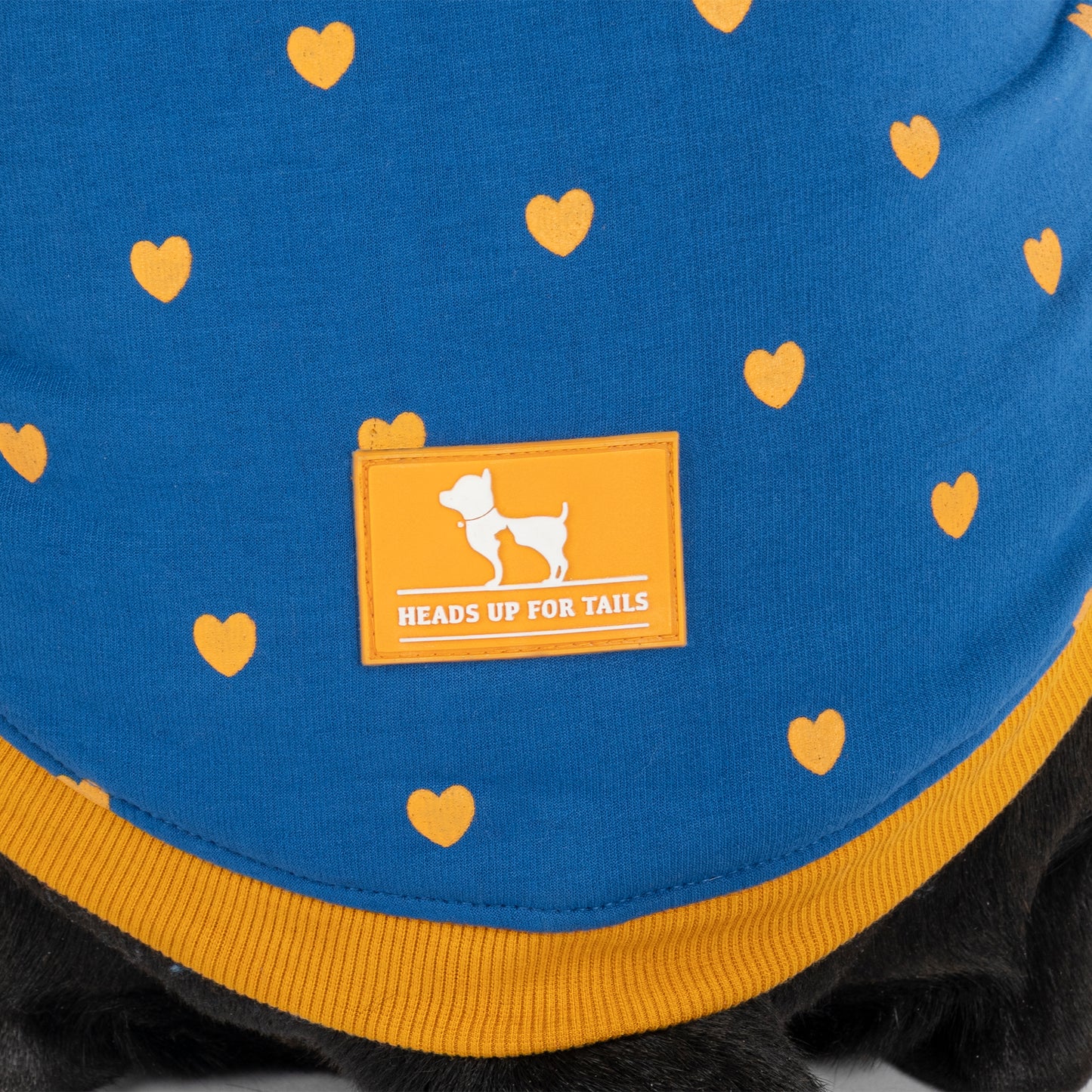 HUFT Honey Hearts Sweatshirt With Hood For Dog - Blue