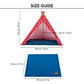 HUFT Heart To Heart Teepee Tent - Blue & Red - Heads Up For Tails