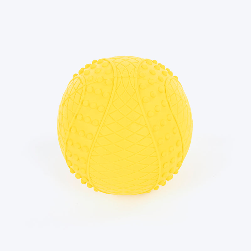 HUFT Squeaky Ball Chew Toy For Dog - Yellow
