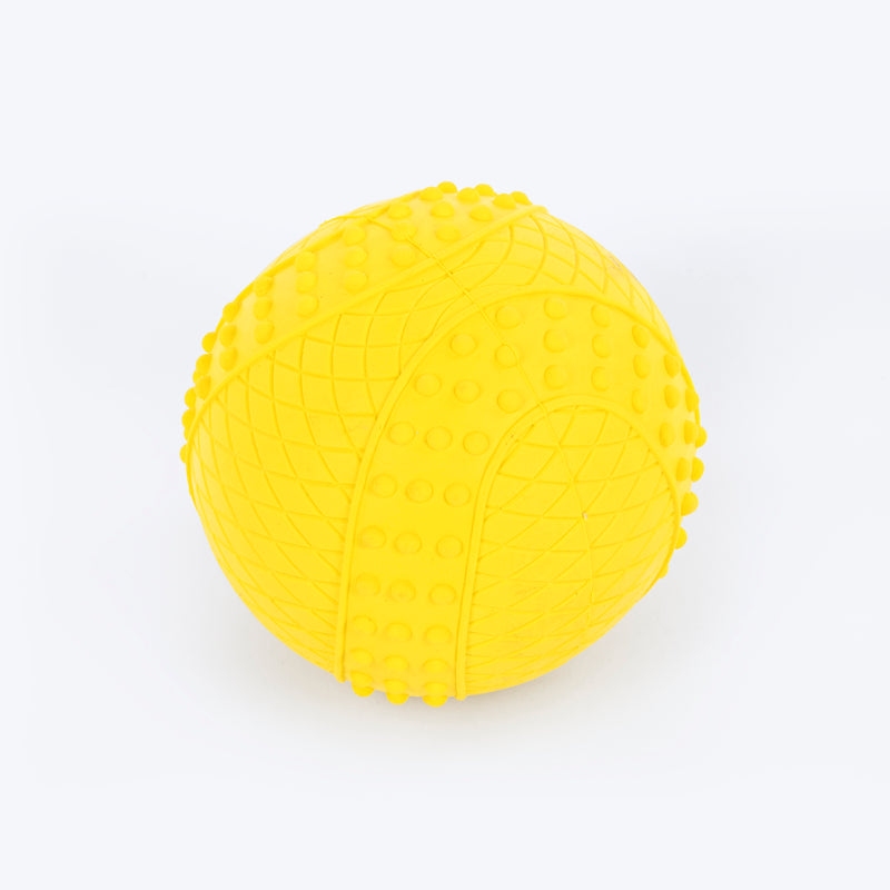 HUFT Squeaky Ball Chew Toy For Dog - Yellow