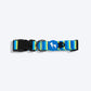 HUFT Blazing Blue Printed Dog Collar - Heads Up For Tails