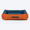 HUFT Rustic Retreat Dog Bed - Rust & Navy - Heads Up For Tails