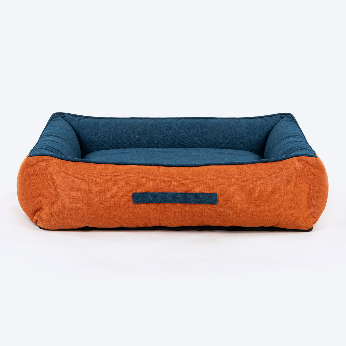 HUFT Rustic Retreat Dog Bed - Rust & Navy - Heads Up For Tails