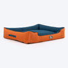 HUFT Rustic Retreat Dog Bed - Rust & Navy - Heads Up For Tails