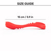 HUFT Brush Buddy Chew Toy For Dog - Red