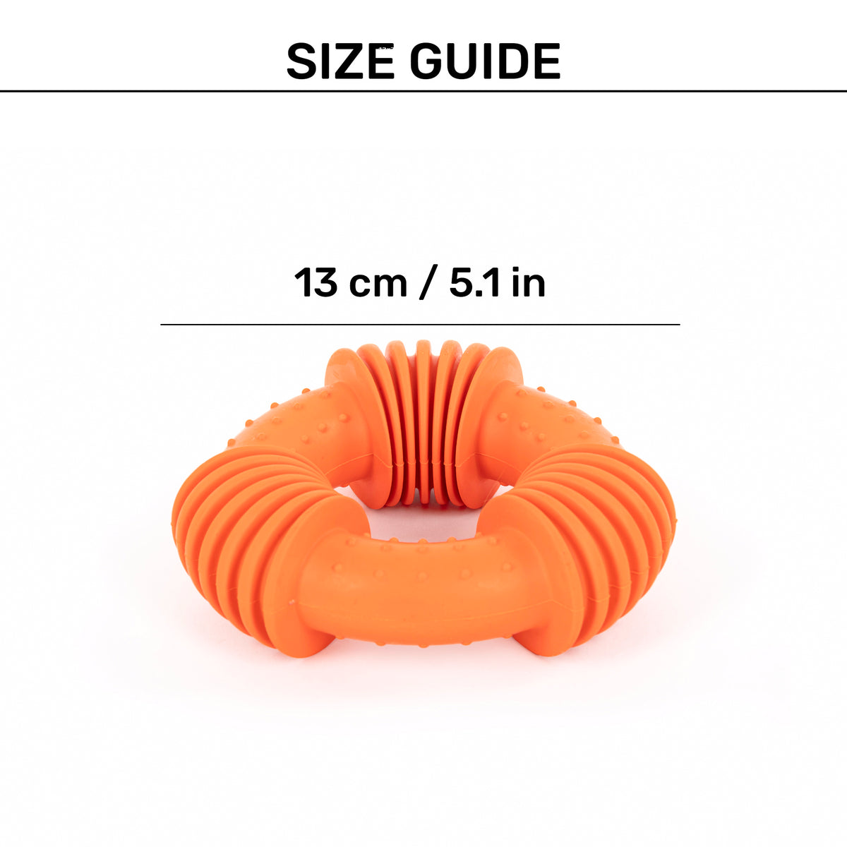 HUFT Power Ring Chew Toy For Dog - Orange