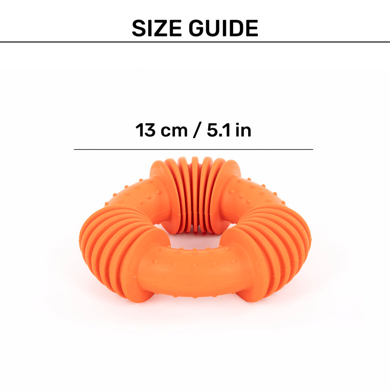 HUFT Power Ring Chew Toy For Dog - Orange
