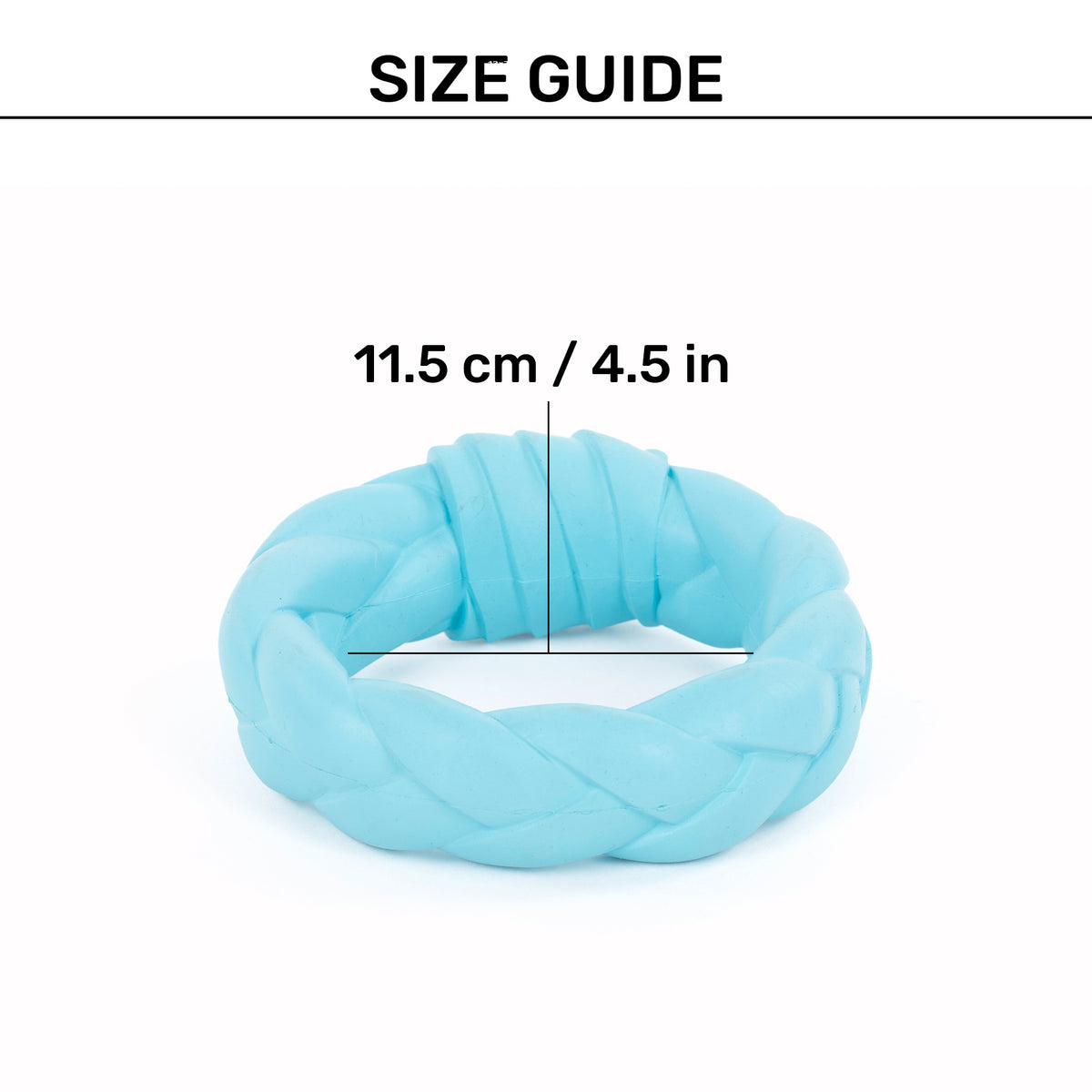 HUFT Nibble Ring Chew Toy For Dog - Blue