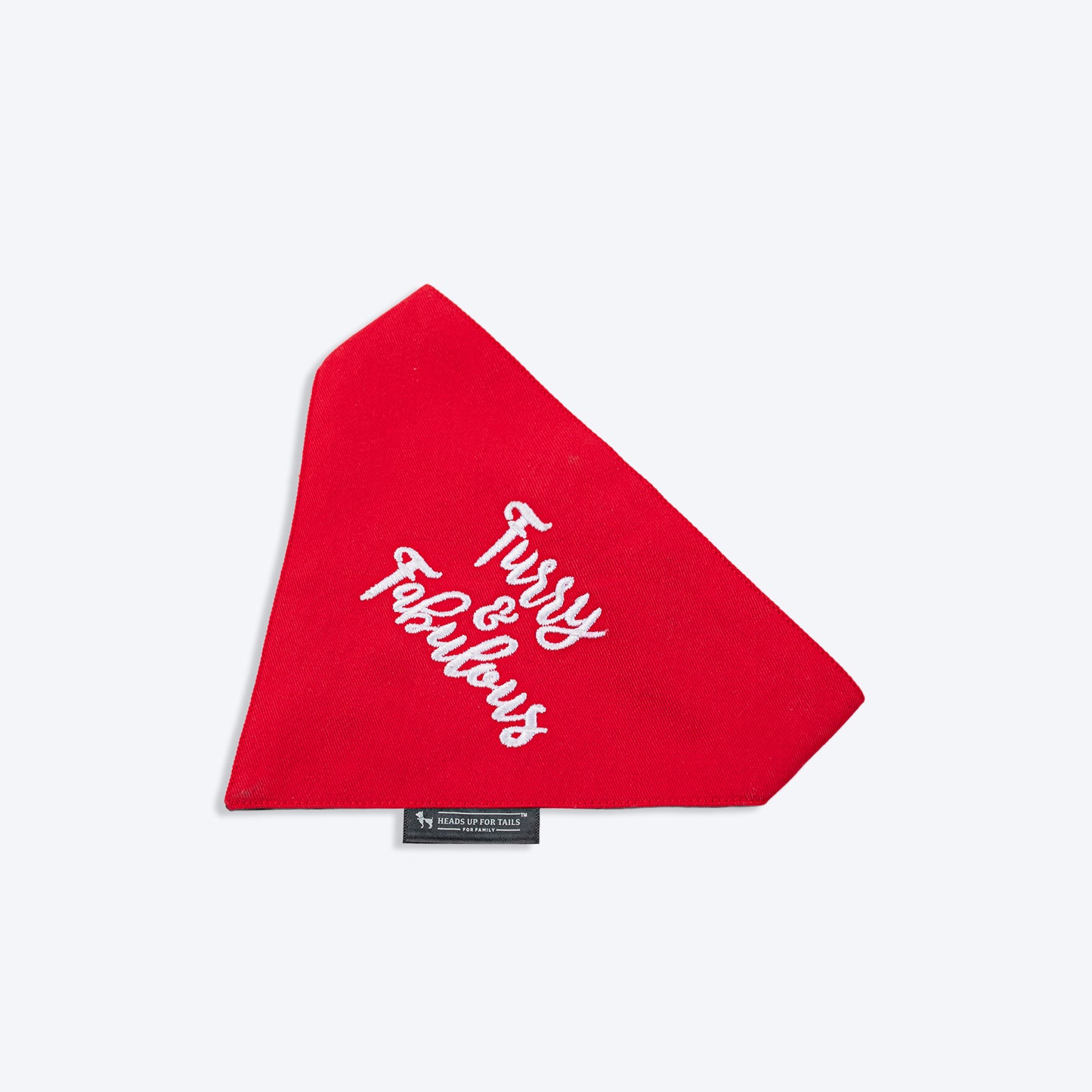 HUFT Furry and Fabulous Dog Bandana - Red - Heads Up For Tails
