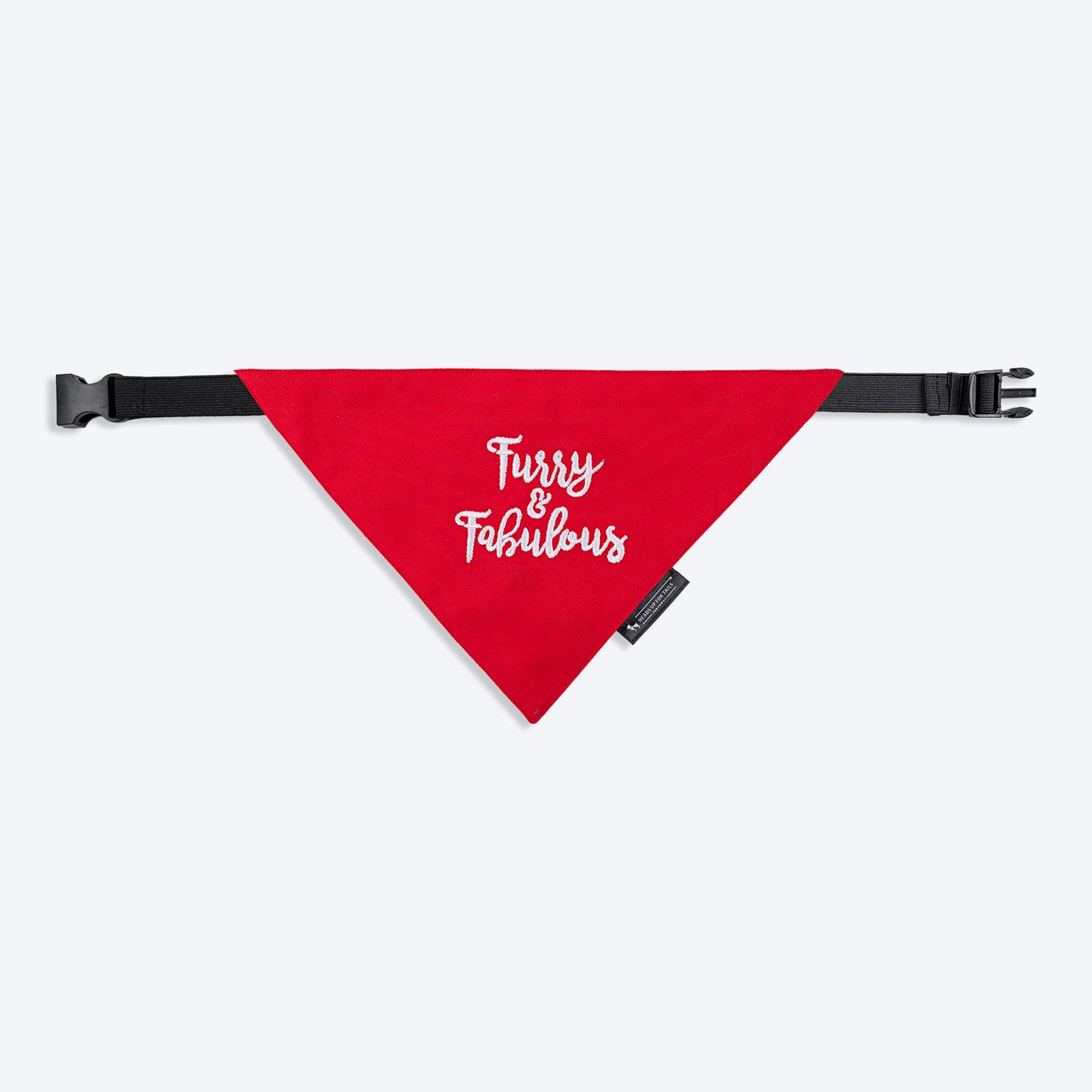 HUFT Furry and Fabulous Dog Bandana - Red - Heads Up For Tails