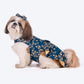 HUFT Personalised Shimmering Zari Lehenga For Dog - Blue_02