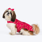 HUFT Personalised Shimmering Zari Dog Lehenga - Pink_02