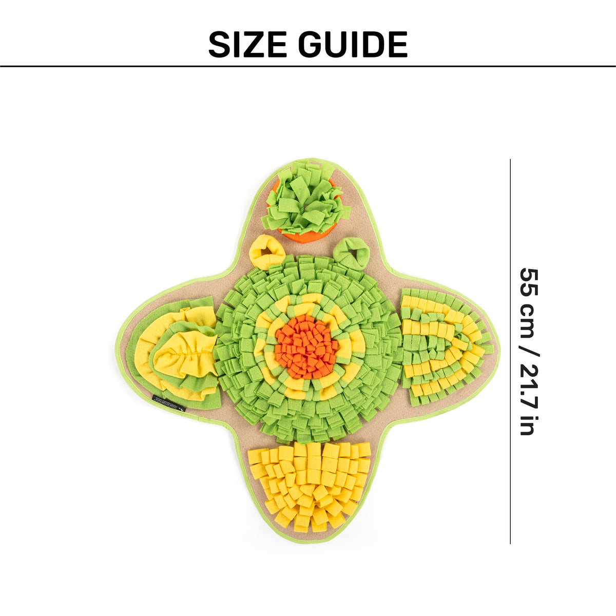 HUFT Ruffle Snuffle Mat For Dog - Multicolor