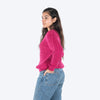 HUFT Twinning Classic Sweater For Hoomans - Orchid Flower Pink - Heads Up For Tails
