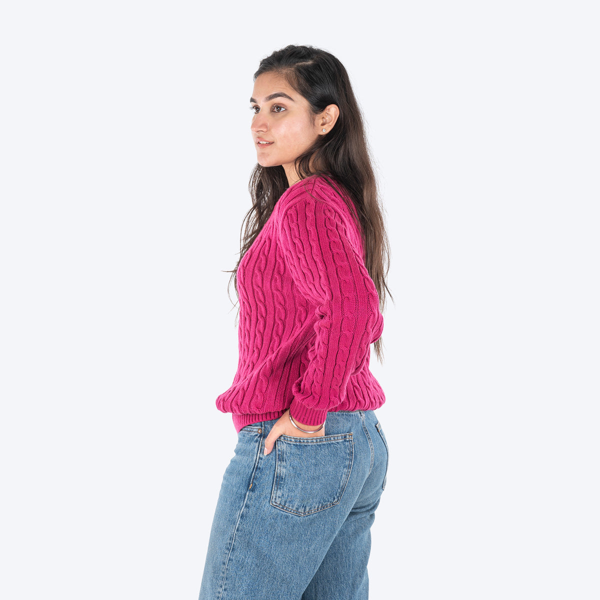 HUFT Twinning Classic Sweater For Hoomans - Orchid Flower Pink - Heads Up For Tails