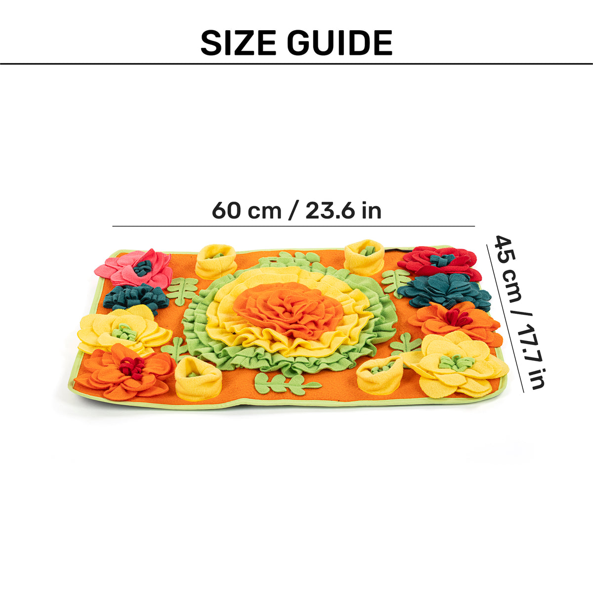 HUFT Seek & Treat Snuffle Mat For Dog - Multicolor