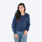 HUFT Twinning Classic Sweater For Hoomans - Lazuli Blue