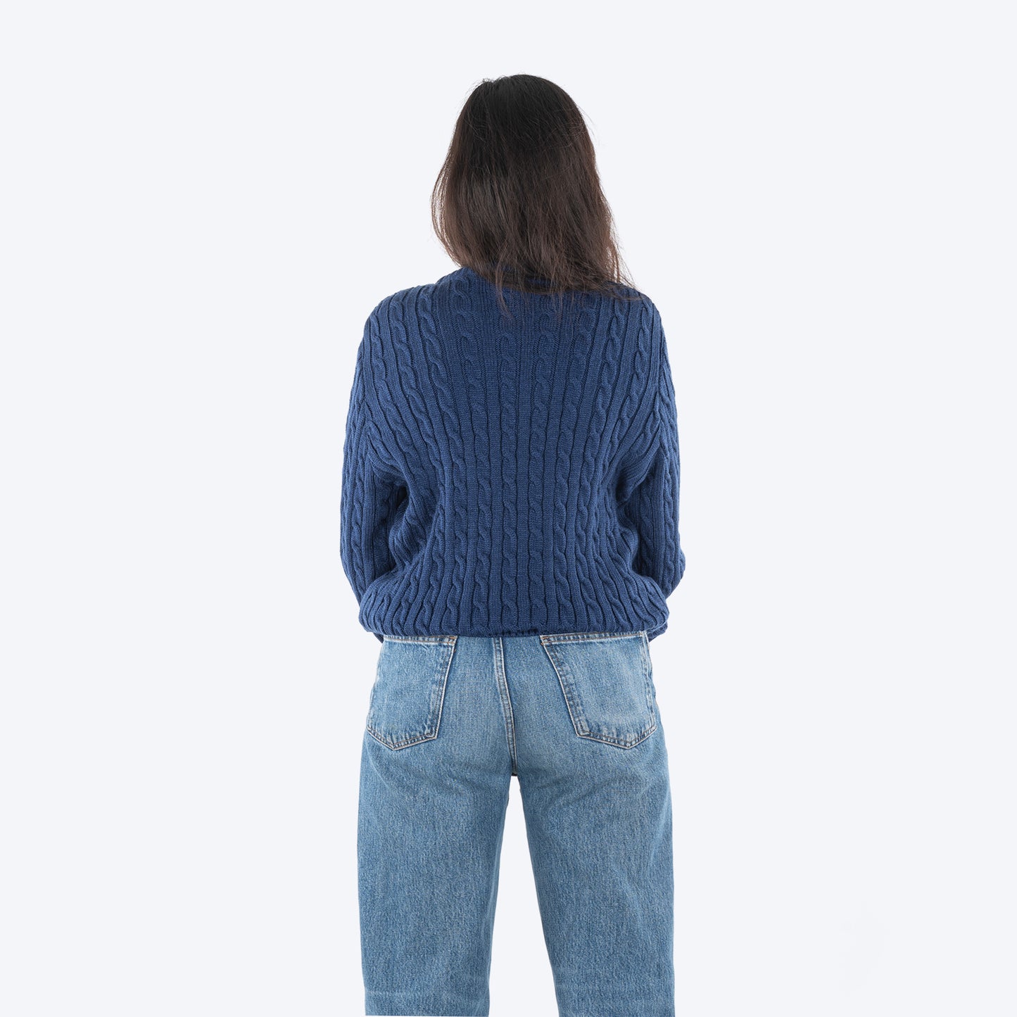 HUFT Twinning Classic Sweater For Hoomans - Lazuli Blue