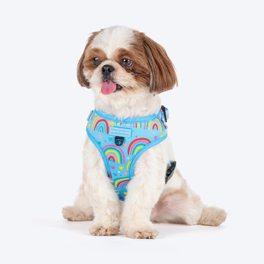 HUFT Over the Rainbow Adjustable Harness For Dog - Blue