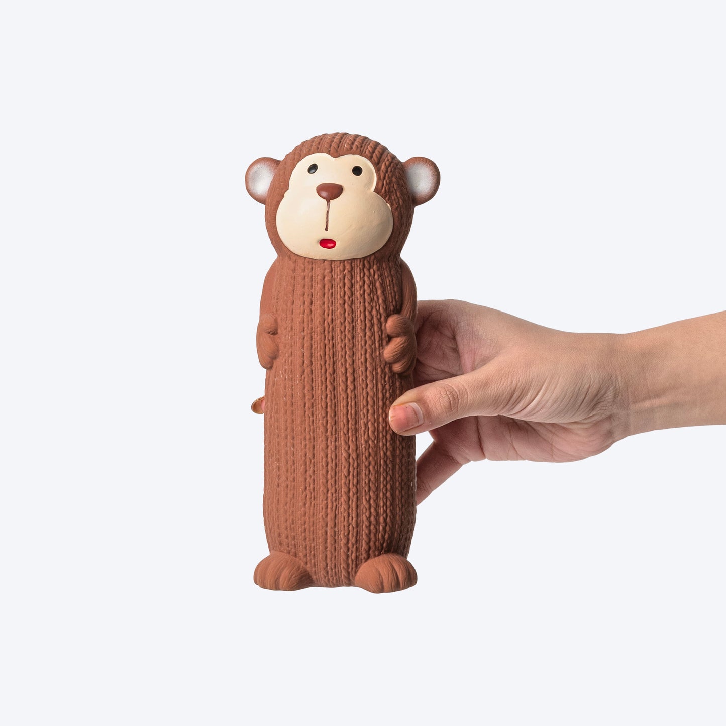 HUFT Crinkly Monki Chew Toy For Dog - Brown