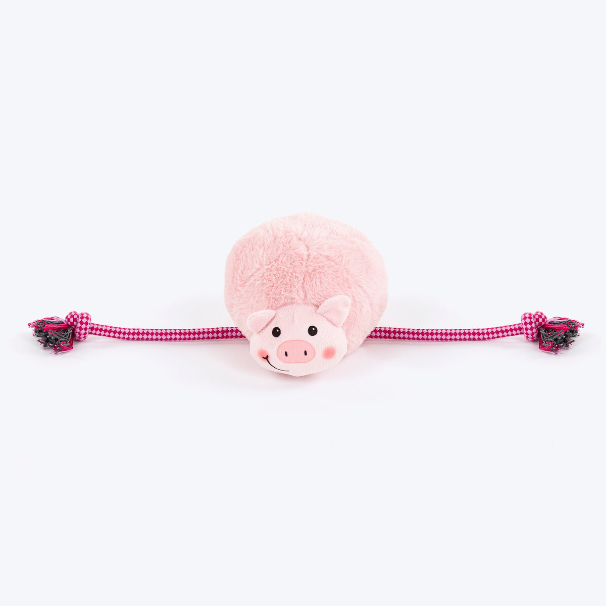 HUFT Plump Piggy Plush Toy For Dog - Pink