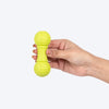 TLC Ball Dumbbell Squeaky Chew Toy For Dog - Green - Heads Up For Tails