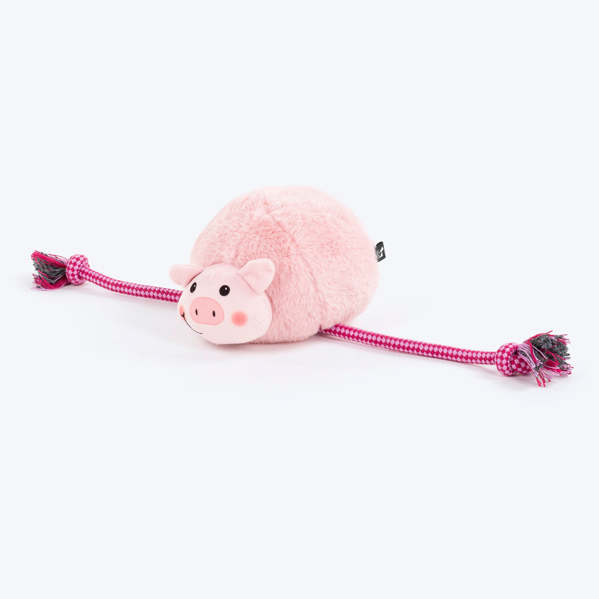HUFT Plump Piggy Plush Toy For Dog - Pink