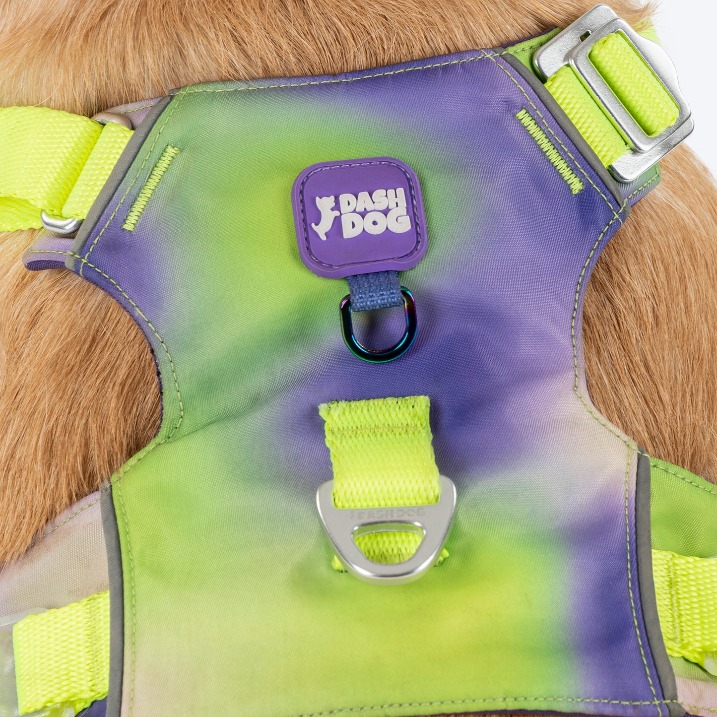 Dash Dog Neon Fusion Outdoor Ease Harness For Dog - Neon Green