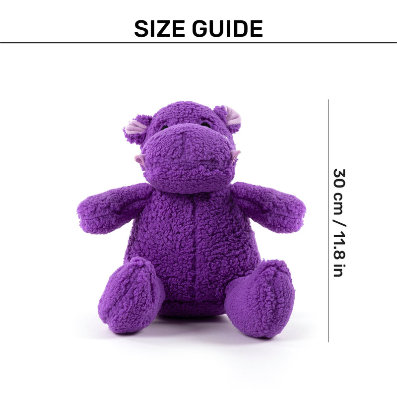 HUFT Harry The Hippo Plush Toy For Dog - Purple