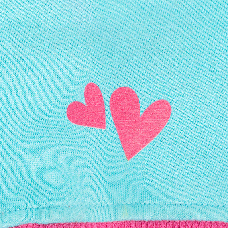 HUFT Happy Teddy Sweatshirt For Small Dog - Turquoise Blue - Heads Up For Tails
