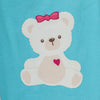 HUFT Happy Teddy Sweatshirt For Small Dog - Turquoise Blue - Heads Up For Tails