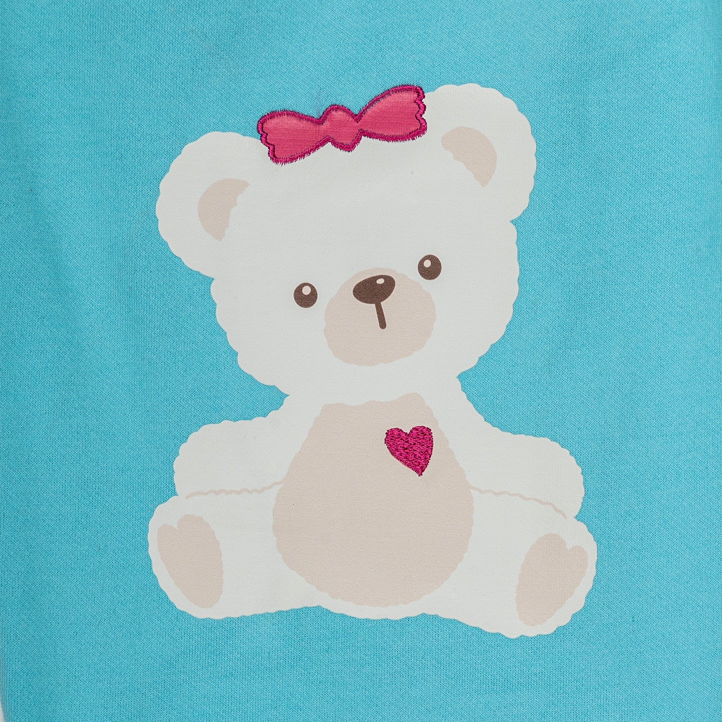 HUFT Happy Teddy Sweatshirt For Small Dog - Turquoise Blue
