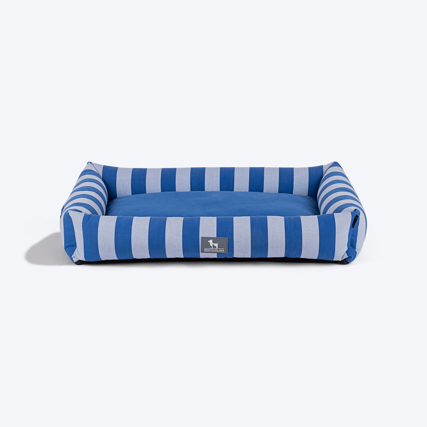 HUFT Stripe Siesta Lounger Dog Bed - Blue & White - Heads Up For Tails