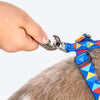 HUFT Prism Patterns Adjustable Harness For Dog - Blue - Heads Up For Tails
