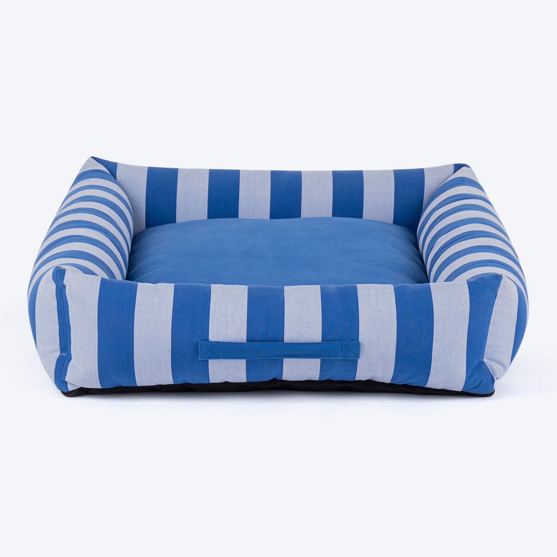 HUFT Stripe Siesta Lounger Dog Bed - Blue & White - Heads Up For Tails