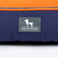 HUFT Woofie Classic Lounger Bed For Dog - Blue & Orange