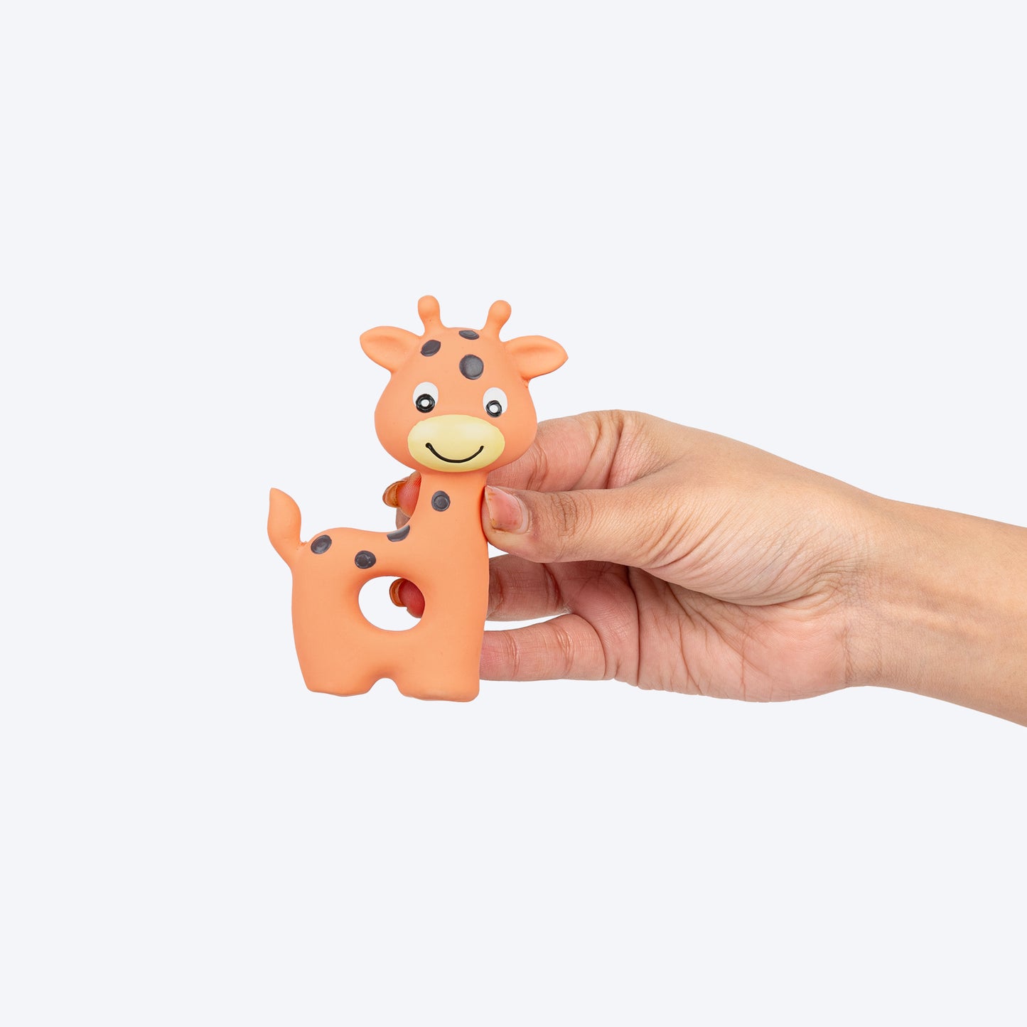 TLC Giraffe Squeaky Chew Toy For Dog - Light Orange